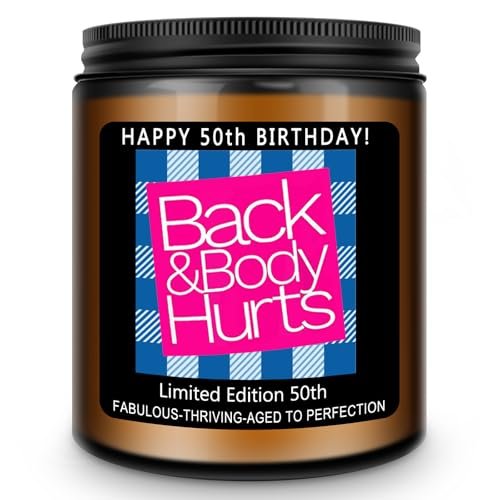 Homsolver 50th Birthday Gifts for Her Him, Lavender Scented...