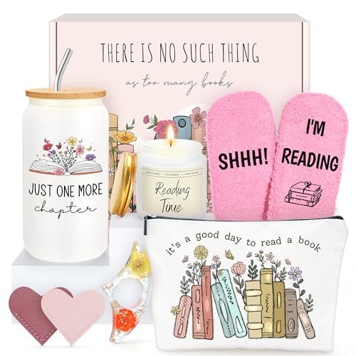 HELORAY Book Lover Gifts for Women Bookish Accessories for...