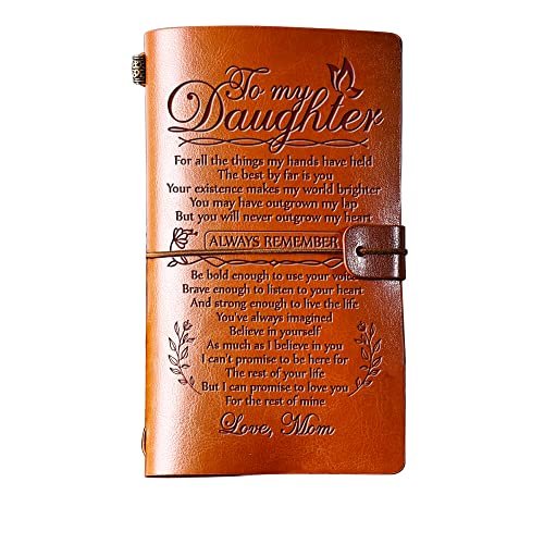 Giftrry Daughter Gift from Mom, To My Daughter Leather...