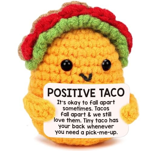 Positive Crochet Taco Birthday Gifts for Women, Men and Kids