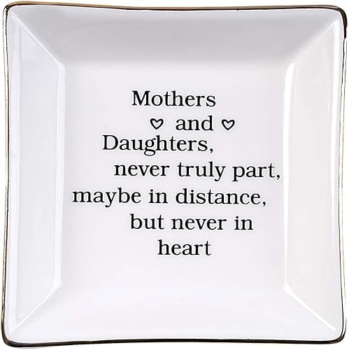 Ueerdand Gift for Mom from Daughter, Mother's Day Ring Dish