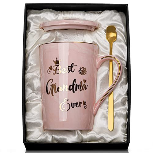 Gifts for Grandma - Best Grandma Ever Pink Marble Mug