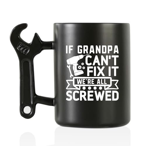 Onebttl Grandpa Gifts Wrench Coffee Mug, Grandfather Funny...