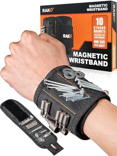 RAK Magnetic Wristband Gifts for Men - Holds Screws Nails