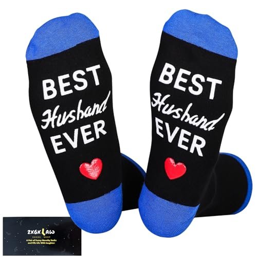 ZXGXLAW Christmas Gifts Idea for Best Husband Funny Socks
