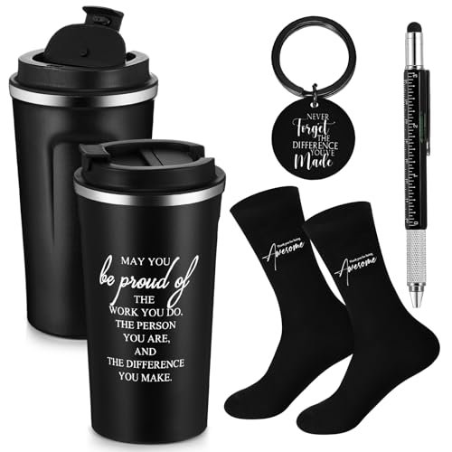 Gerrii Set of 4 Employee Appreciation Gifts with Stainless...