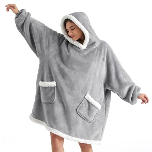Bedsure Blanket Hoodie, Wearable Blanket Hoodie as Gifts...