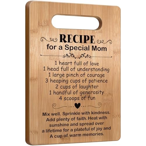 Mom Birthday Gifts from Daughter Son, Mother Cutting Board...