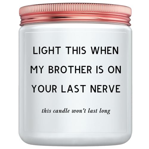 Funny Sister in Law Gifts for Best Birthday Lavender Candle