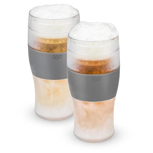 Host Freeze Beer Glasses, Freezable Beer Gifts, Set of 2