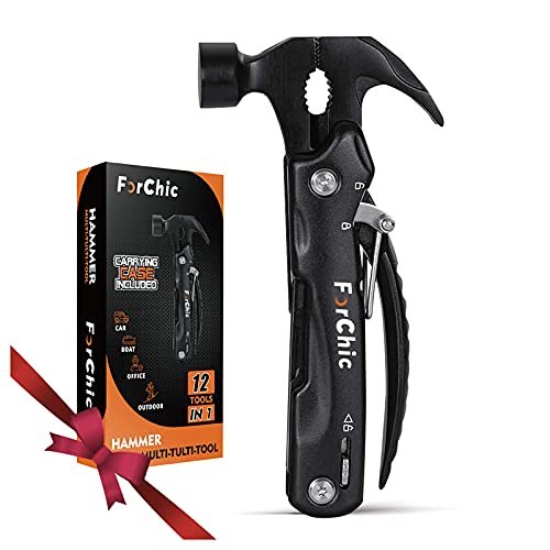 12 in 1 Hammer Multitool, Stocking Stuffers Gift for Men