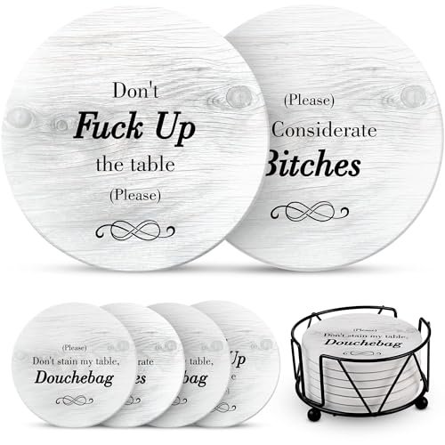 Funny Coasters - Perfect White Elephant Gifts for Friends