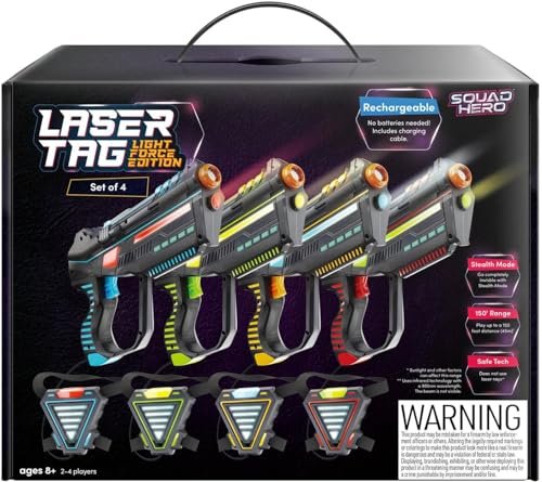 Squad Hero Rechargeable Laser Tag for Kids, Teens & Adults