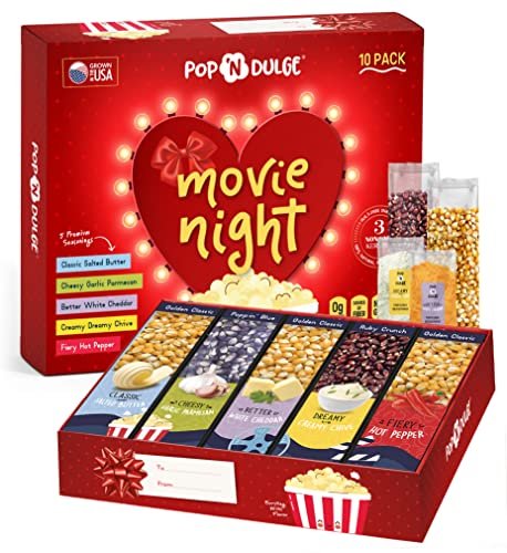 Popcorn Gifts For Women Movie Night Gift 10 Piece Set