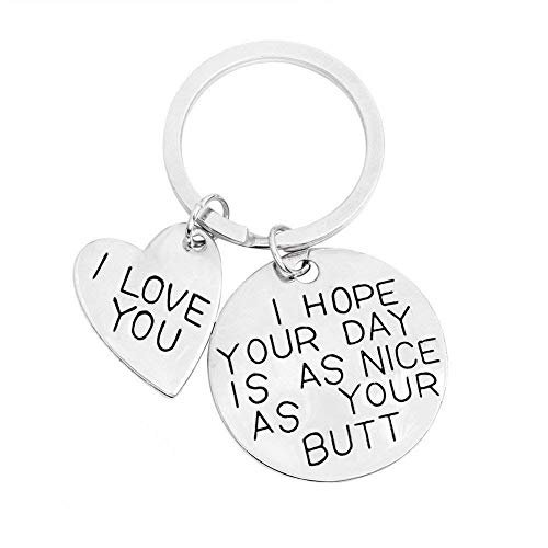 ShiQiao Spl I Hope Your Day Is Nice Butt Keychain