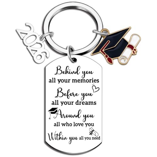 Aisity 2026 Graduation Gifts for Her Him Keychain