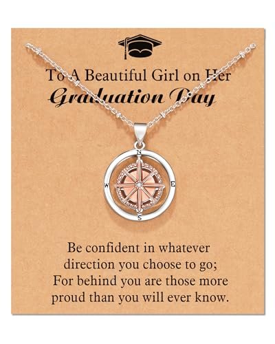Shonyin Graduation Gifts for Her 2026, Compass Necklace