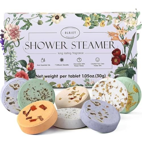 Shower Steamers Aromatherapy Blriet, Gifts for Women, 8 Pack