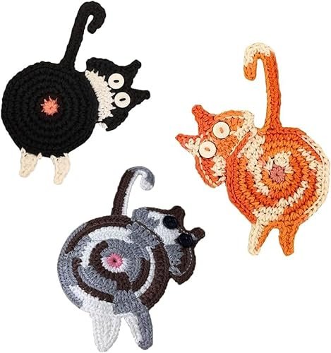 Drink Coaster | Cat Gifts for Cat Lovers Woven 3PC