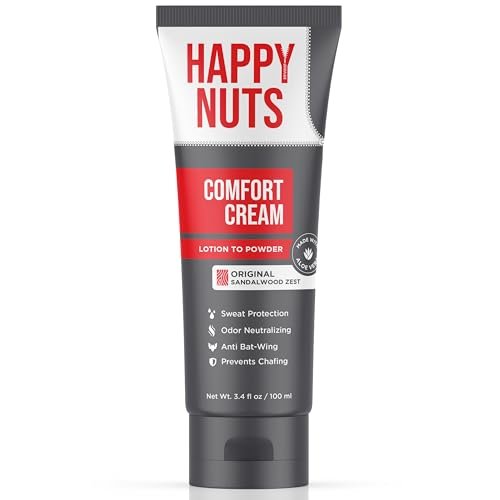 HAPPY NUTS Comfort Cream Deodorant For Men: Anti-Chafing...