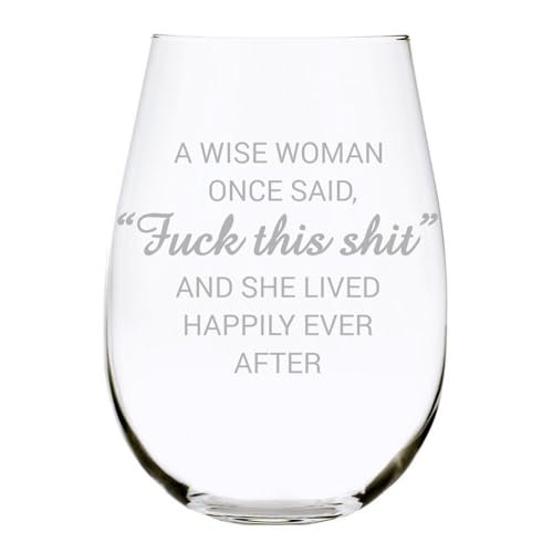 C & M Personal Gifts A Wise Woman Wine Glass