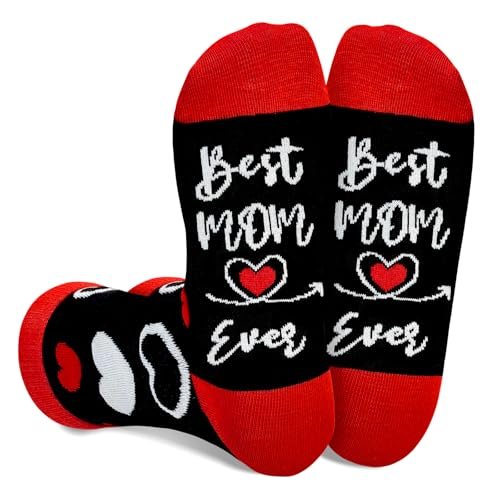Asikkon Best Mom Ever Socks Mother's Day Gift for Women