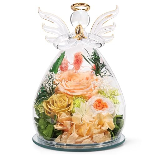 FIACO Gifts for Mom Birthday for Women Preserved Rose Angel
