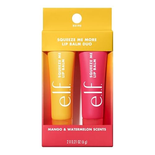 e.l.f. Squeeze Me More Lip Balm Duo, Mango and Watermelon