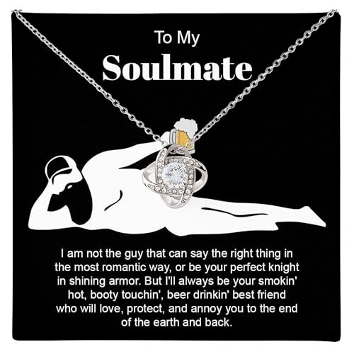 To My Soulmate Necklace For Women, Funny Gift For Her