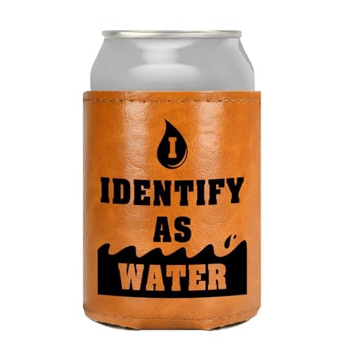 Fathers Day Men Gifts for Dad Him Leather Can Cooler