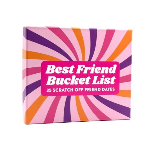 Best Friend Bucket List Scratch Off Cards with 35 Adventures