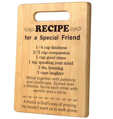 Best Friend Birthday Gifts for Women, Friendship Recipe...