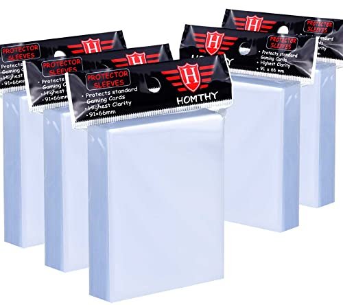 500 Counts Card Sleeves for Trading Cards, Penny Clear...