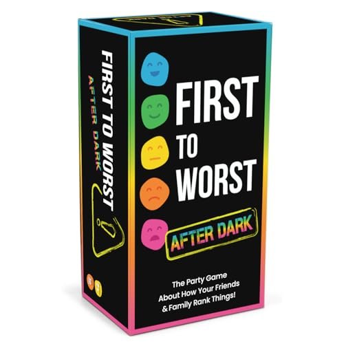 FIRST TO WORST After Dark Party Game, Adult Ranking.