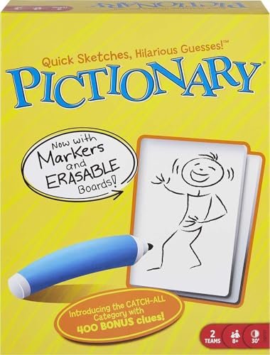 Mattel Games Pictionary Family Board Game for Kids and...