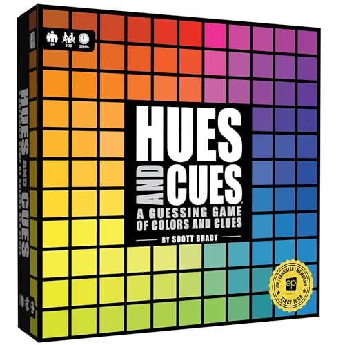 HUES and CUES - Vibrant Color Guessing Party Board Game