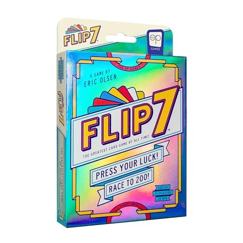 USAOPOLY Flip 7, The Ultimate Blend of Luck & Strategy