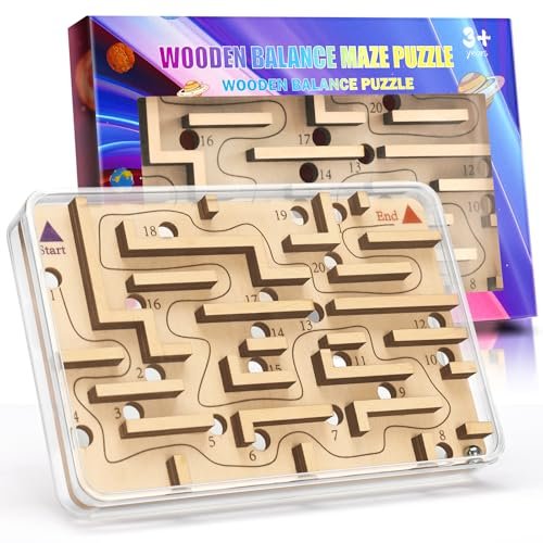Handheld Fidget Puzzle Game for Kids and Adults Marble Maze
