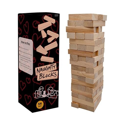 aesthec Naughty Blocks - Adult Couple's Game with Intimate...