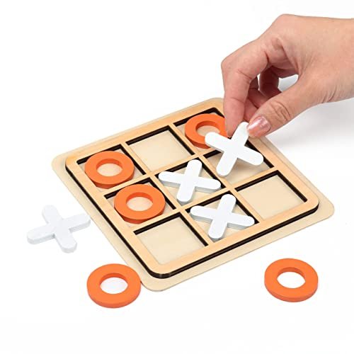 KESLOT Wooden Board Tic Tac Toe Game XO Family Puzzle