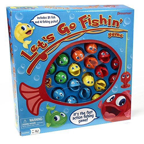 Let's Go Fishin' Game by Pressman - Original Fast-Action