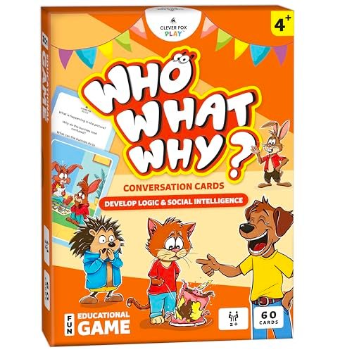 Who What Why Conversation Cards for Kids Social Emotional...