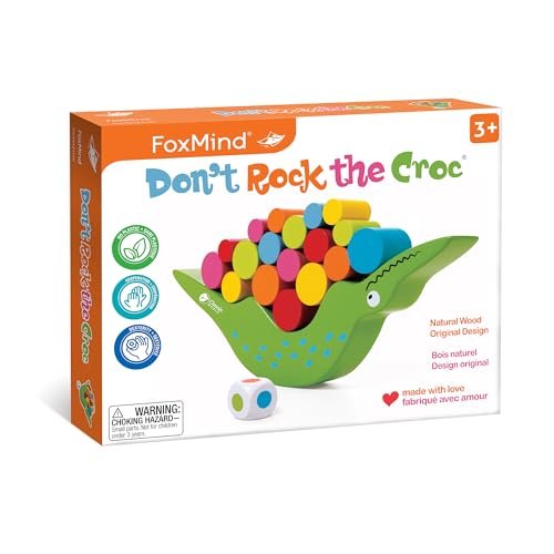 FoxMind Games Don't Rock The Croc, Toddler Family Board Game