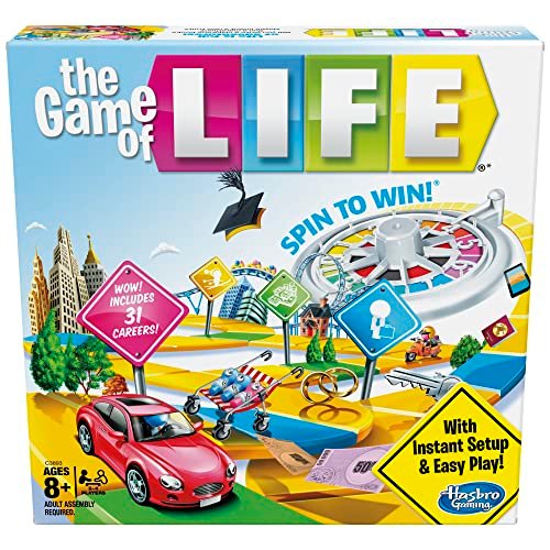 Hasbro Gaming The Game of Life Board Game, Ages 8+
