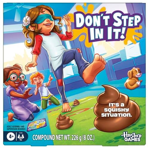 Hasbro Gaming Don't Step in It Preschool Blindfolded Game