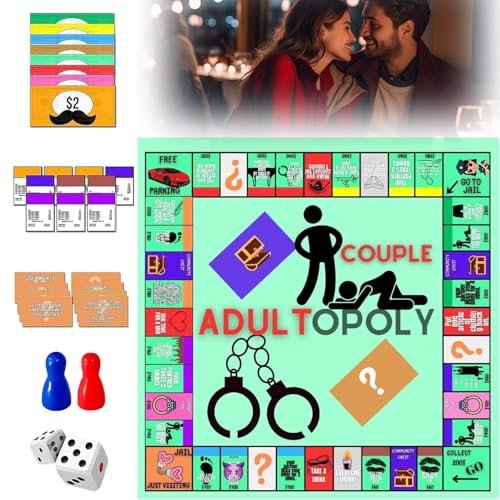 Adult Board Game,Couple Adult Opoly Board Game,Adult Couples