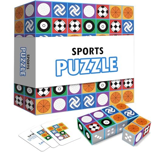 LARDEMOTO Sports Match Puzzle Game 2.0 Family Block Board...