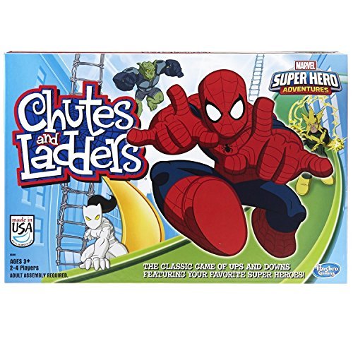 Hasbro Gaming Chutes and Ladders: Marvel Spider-Man Board...
