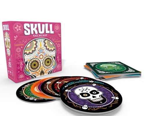 Asmodee Skull Party Game - Bluffing and Strategy Game
