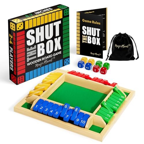Maiji Planet Classic Original Shut The Box Math Board Game